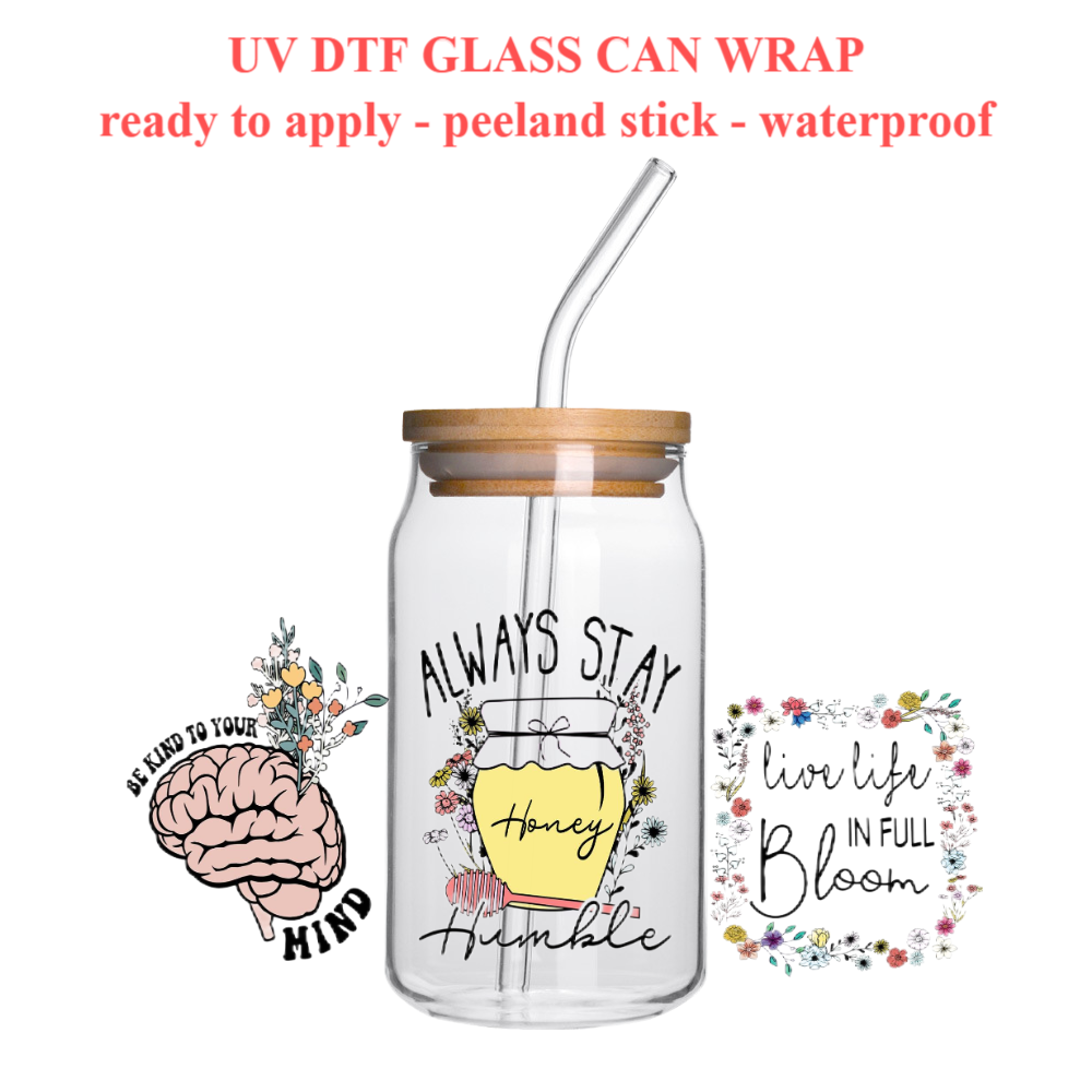 UV DTF 16OZ 転写ステッカー 今すぐコードを選ぶ / 送料無料